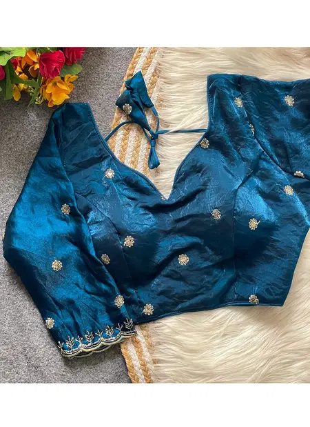 Tew Heavy Pure Fendy Silk With Handwork Blouses Wholesale Clothing Distributors In India